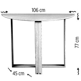 Hanah Home Mesa de estudio Nogal Melamina 106x77x45 cm
